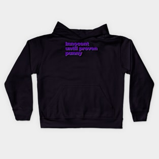 Innocent Until Proven Punny Kids Hoodie